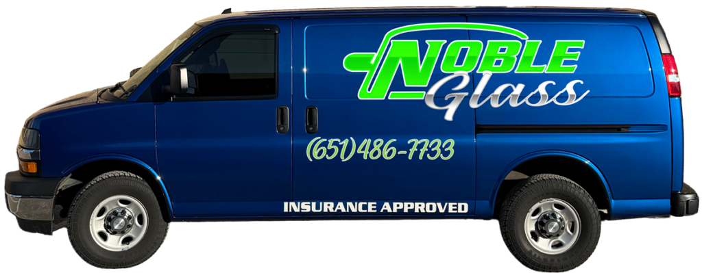 noble glass blue van